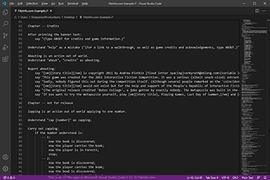 在Microsoft Visual Studio Code 1.51中的。i7文件的截图